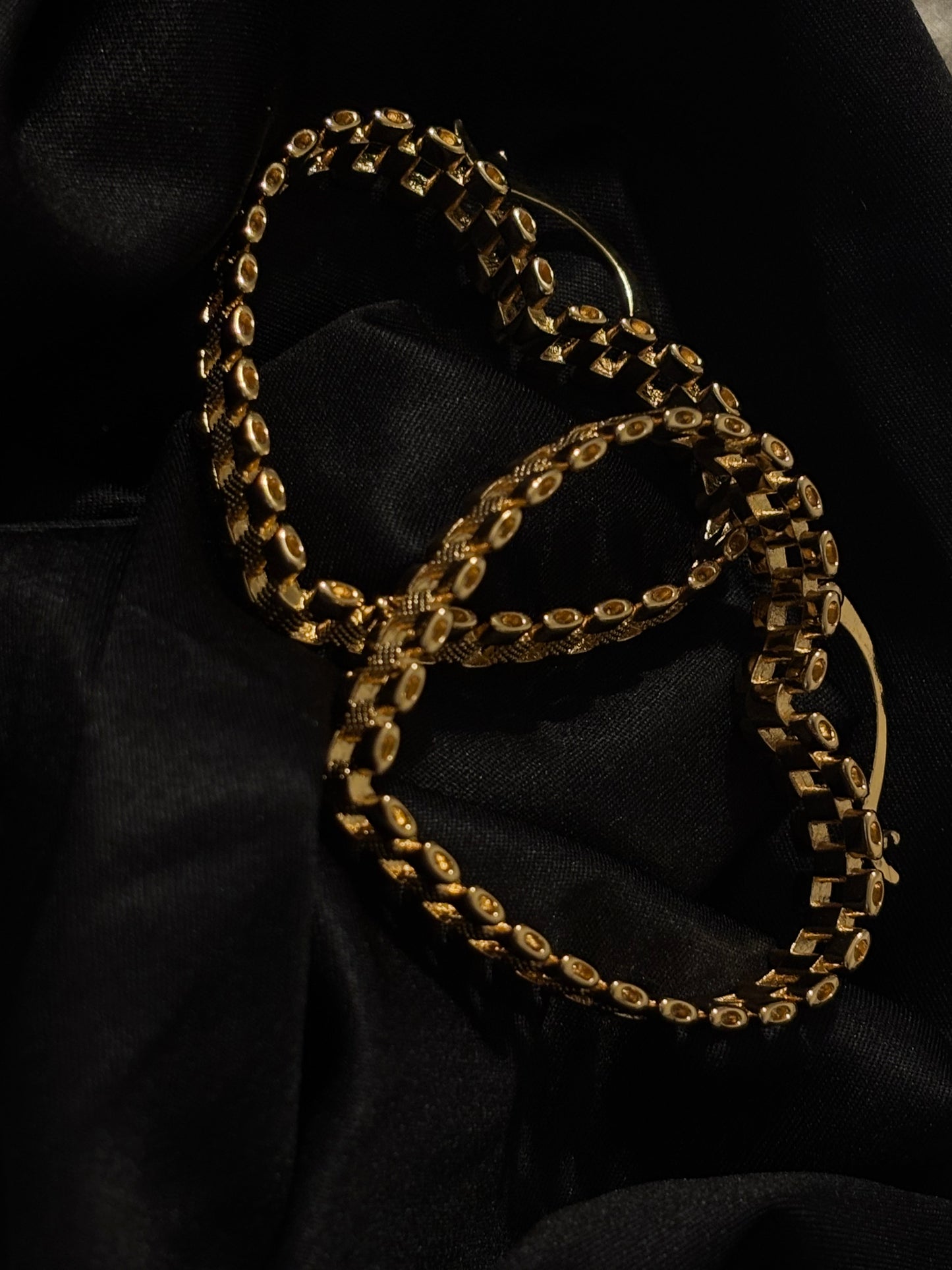 La Reina Rollie Hearts – 18K Gold Plated